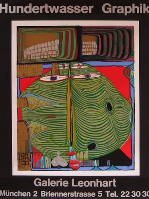 Hundertwasser,83x64,3, prezzo 150