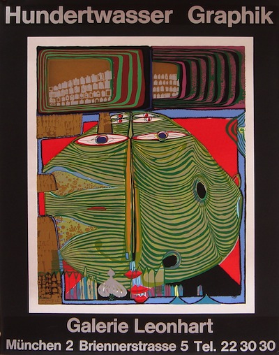Hundertwasser,83x64,3, prezzo 150