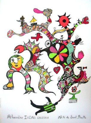 niki de saint phalle, 89x61, prezzo 350,1970